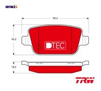 BRAKE PAD SET DISC BRAKE GDB1732DTE FOR FORD AUSTRALIA VOLVO S80/II XC70/SUV