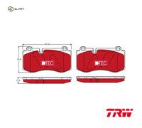 TRW GDB1733DTE Brake pad set