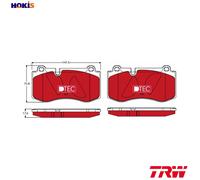TRW Brake Pad Set GDB1733DTE - Disc Brake for Mercedes-Benz