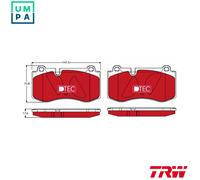 BRAKE PAD SET DISC BRAKE GDB1733DTE FOR MERCEDES-BENZ OM 651.961 2.1L 4cyl 3.0L