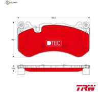 TRW Brake Pads GDB1734DTE - Disc Brake - Fits Mercedes-Benz & Volvo