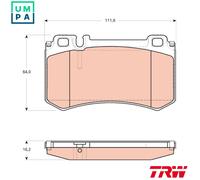 TRW GDB1735 Brake pad set