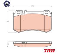 TRW GDB1735 Brake pad set