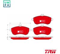 TRW GDB1736DTE Brake Pad Set, disc brake for MERCEDES-BENZ,MERCEDES-BENZ (BBDC)
