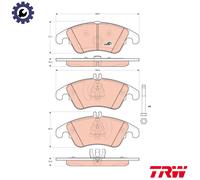 TRW Brake Pads GDB1737 for Mercedes‑Benz CLS, SLK, C‑Class, E‑Class, C‑Class T‑Model
