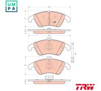 TRW Brake Pads GDB1737 for Mercedes‑Benz CLS, SLK, C‑Class, E‑Class, C‑Class T‑Model