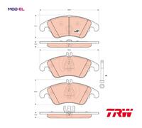 Brake pads GDB1737 TRW for MERCEDES-BENZ CLS SLK C-CLASS E-CLASS C-CLASS T-Model