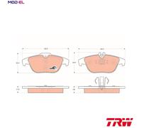 TRW GDB1738 Brake pad set
