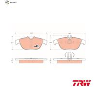 TRW GDB1738 Brake pad set