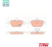 TRW GDB1738 Brake pad set