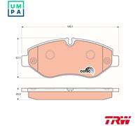 TRW GDB1747 Brake pad set