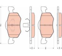 BRAKE PAD SET, DISC BRAKE GDB1753