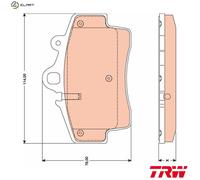 Genuine TRW Brake Pads (Front) (R90) GDB1756