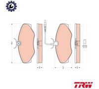 BRAKE PAD SET DISC BRAKE GDB1760 FOR RENAULT F4R761/760 2.0L 4cyl AVANTIME