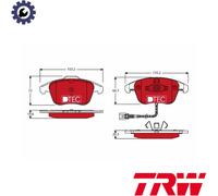 BRAKE PAD SET DISC BRAKE GDB1762DTE FOR AUDI Q3 VW TIGUAN/VAN SHARAN SEAT