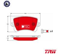 Brake pads GDB1763DTE TRW for VW SEAT AUDI