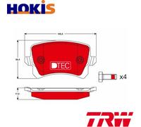 BRAKE PAD SET DISC BRAKE GDB1763DTE FOR VW TIGUAN/VAN SHARAN PASSAT/B7/Van/B6