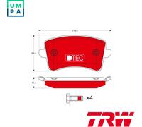 BRAKE PAD SET DISC BRAKE GDB1765DTE FOR AUDI Q5/Van A5/Sportback/Convertible A5