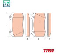 TRW GDB1772 Brake pad set
