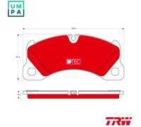 TRW Brake Pad Set GDB1774DTE - Disc Brake for Porsche & VW (Cayenne, Touareg, Panamera)