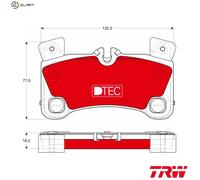 TRW Brake Pads GDB1775DTE - Disc Brake Set for Audi VW Porsche (Touareg Cayenne Q7)