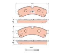 BRAKE PAD SET, DISC BRAKE GDB1780