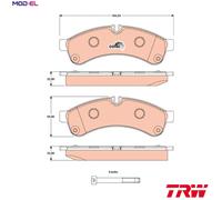 TRW Brake Pads GDB1780 for IVECO DAILY IV Van Platform/Chassis