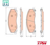 TRW GDB1781 Brake pad set