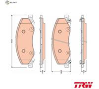 TRW Brake Pad Set GDB1781 - Disc Brake for Saab, Opel, Vauxhall Insignia
