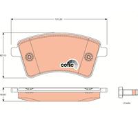 BRAKE PAD SET, DISC BRAKE GDB1785