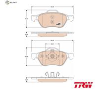 TRW Brake Pad Set GDB1787 – Disc Brake for Renault Laguna II 1.6 (2001-2005)
