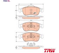 TRW Brake pad set RENAULT,NISSAN,DACIA GDB1789 410600379R,410605961R,410607115R 440603905R,8660000781,4106000Q1B,4106000Q1C,4106000Q1J,4106000Q1L