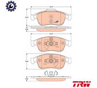 TRW Brake pad set RENAULT,NISSAN,DACIA GDB1789 410600379R,410605961R,410607115R 440603905R,8660000781,4106000Q1B,4106000Q1C,4106000Q1J,4106000Q1L
