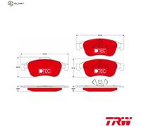 TRW GDB1789DTE Brake pad set