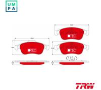 TRW GDB1789DTE Brake pad set