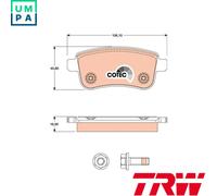 BRAKE PAD SET DISC BRAKE GDB1791 FOR RENAULT CLIO/V MEGANE/IV/Grandtour/III/CC