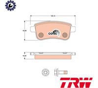 BRAKE PAD SET DISC BRAKE GDB1791 FOR RENAULT CLIO/V MEGANE/IV/Grandtour/III/CC
