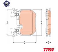 BRAKE PAD SET DISC BRAKE GDB1795 FOR BMW 3/E91/Convertible/E90/E92 N47D20 2.0L
