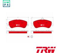 BRAKE PAD SET DISC BRAKE GDB1798DTE FOR MERCEDES-BENZ GLK-CLASS E-CLASS 2.1L
