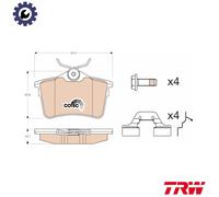 TRW GDB1799 Brake pad set