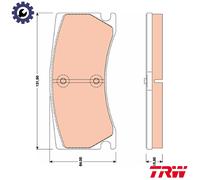 TRW GDB1801 Brake pad set