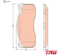 TRW GDB1802 Brake pad set