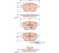 BRAKE PAD SET, DISC BRAKE GDB1807