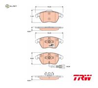 BRAKE PAD SET DISC BRAKE GDB1807 FOR SKODA VW CC/PASSAT/SEDAN/GRANDE/SCIROO 2.0L