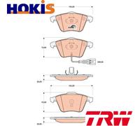 BRAKE PAD SET DISC BRAKE GDB1809 FOR AUDI A3/Sportback TT/Roadster VW BZC 2.0L