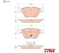 TRW Brake Pads GDB1810 – Disc Brake for BMW 1 & 3 Series (Touring, Coupe, Convertible)