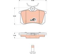 BRAKE PAD SET, DISC BRAKE GDB1813