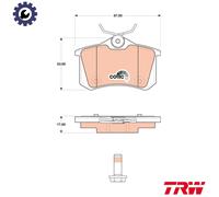 BRAKE PAD SET DISC BRAKE GDB1813 FOR PEUGEOT 207/207+ CITROEN C3/II/PICASSO 1.6L