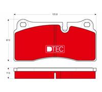 BRAKE PAD SET, DISC BRAKE GDB1816DTE