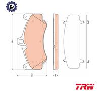 TRW GDB1817 Brake pad set